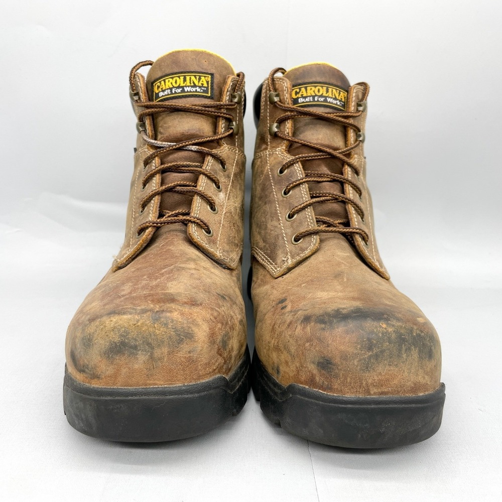 Carolina CA3536 Mens 14 D Brown Leather Waterproof Composite Toe Work Boots Shoe - Picture 2 of 12
